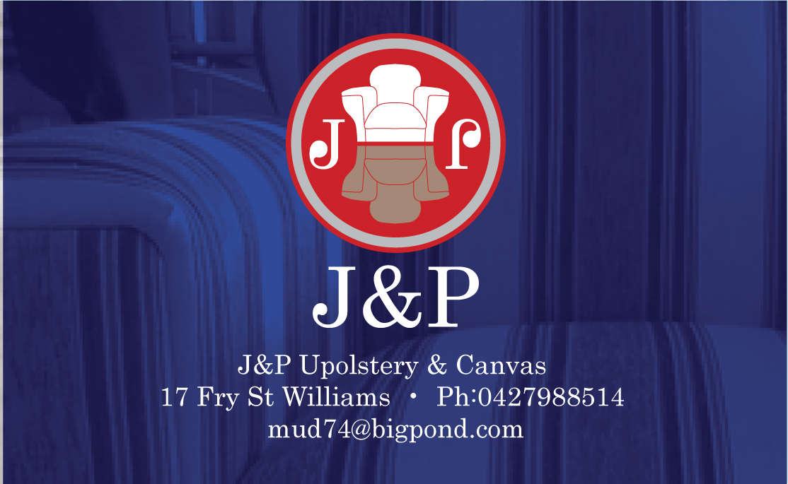 Design de Carte de Visite par raphael.gallegos02 pour JP UPHOLSTERY & CANVAS | Design #9408913