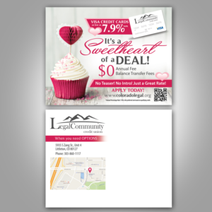 Sweetheart of a Deal Promotional Postcard | Diseño de Postal por earldesigns