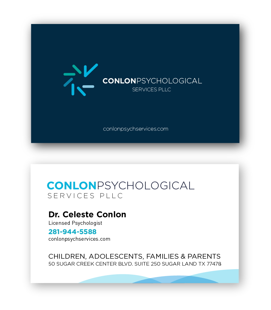 Business Card Design by DCC for Conlon Psychological Services PLLC | Design #2114678