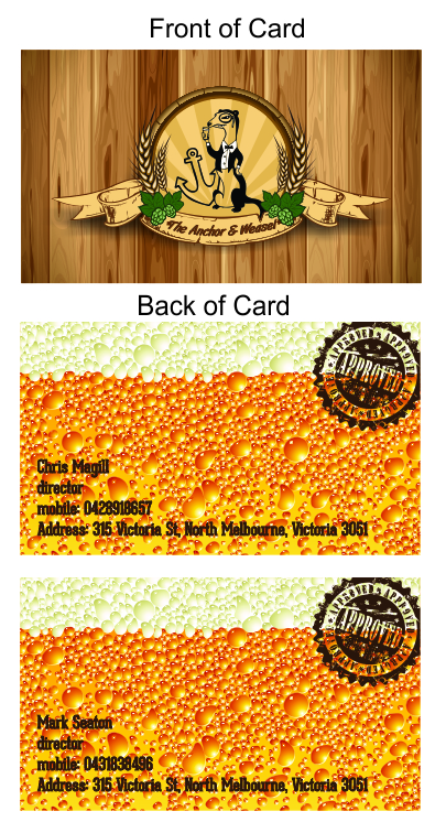 Business Card Design by Luis de Almeida for Seagill PTY LTD | Design #2060690