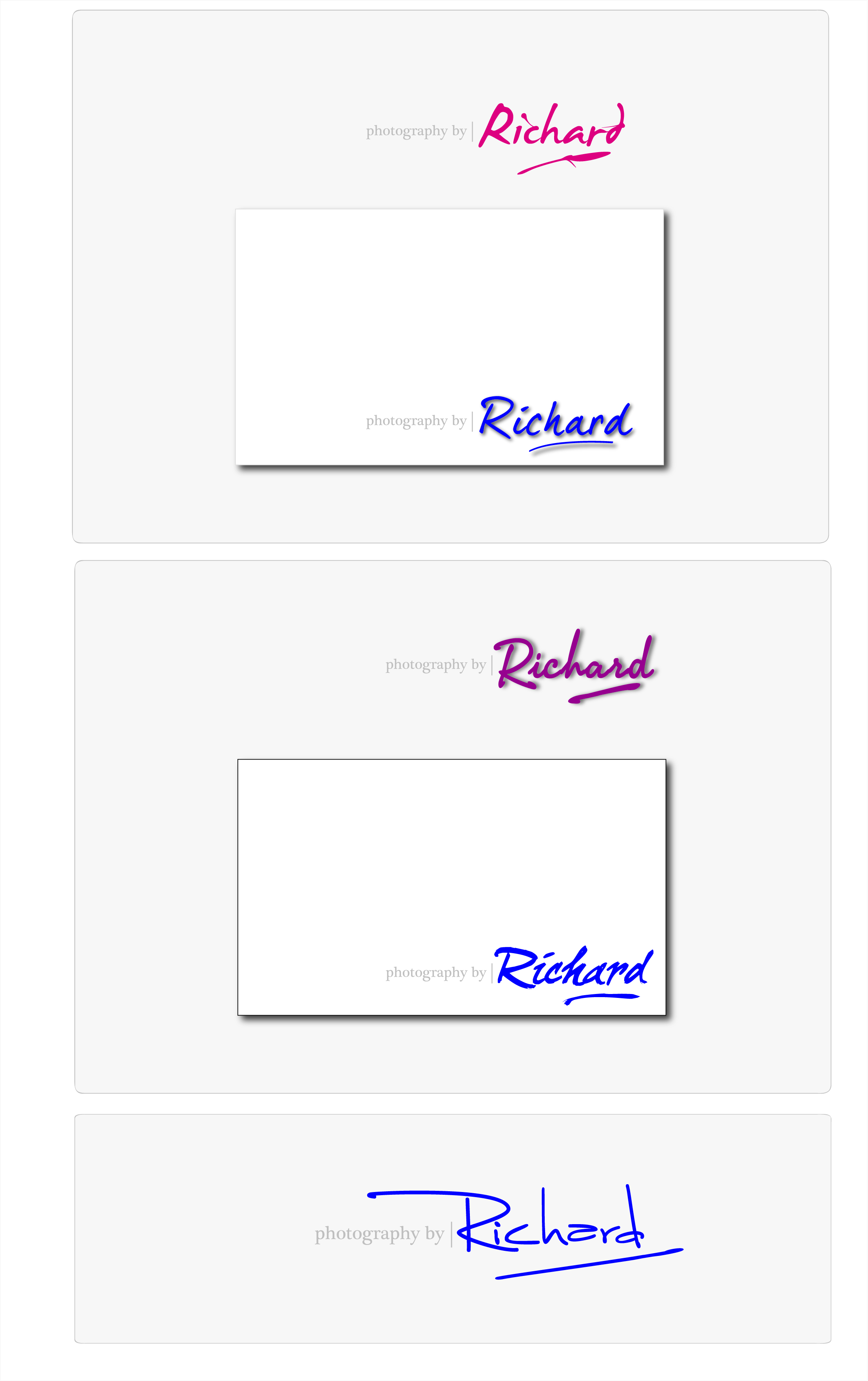 Logo-Design von thethinkery.co.uk für Photography by Richard | Design #16584