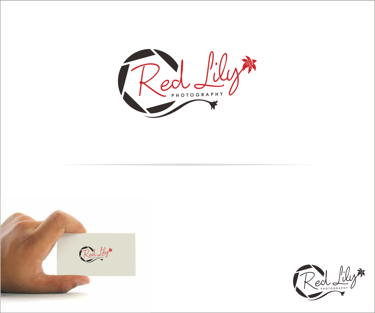 Logo Design by haszart for Red Lily Photography | Design #9411968