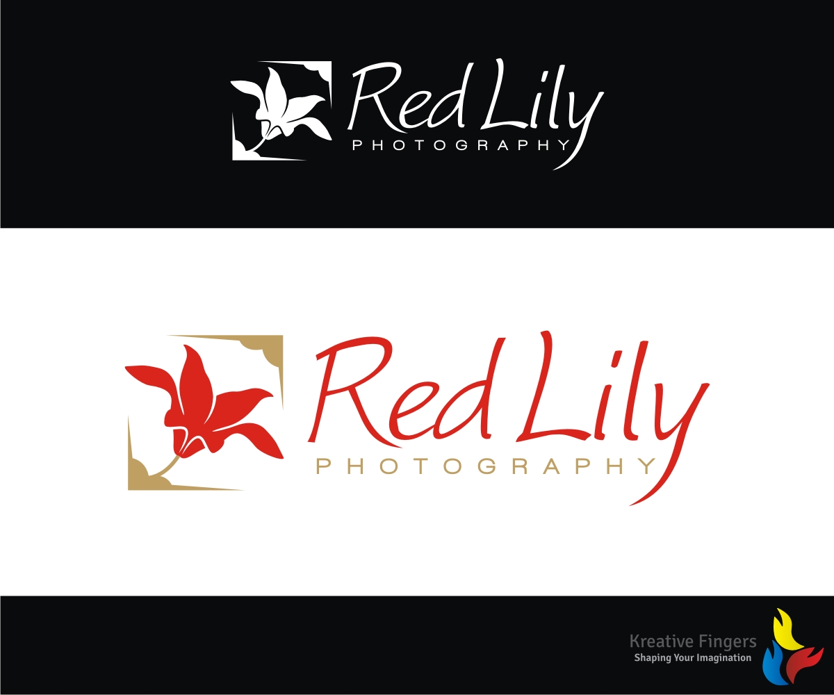 Logo Design by Kreative Fingers for Red Lily Photography | Design #9418137