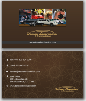 Business Card Design by pristou for 5 Diamond Transportation & Limo | Design #9566710