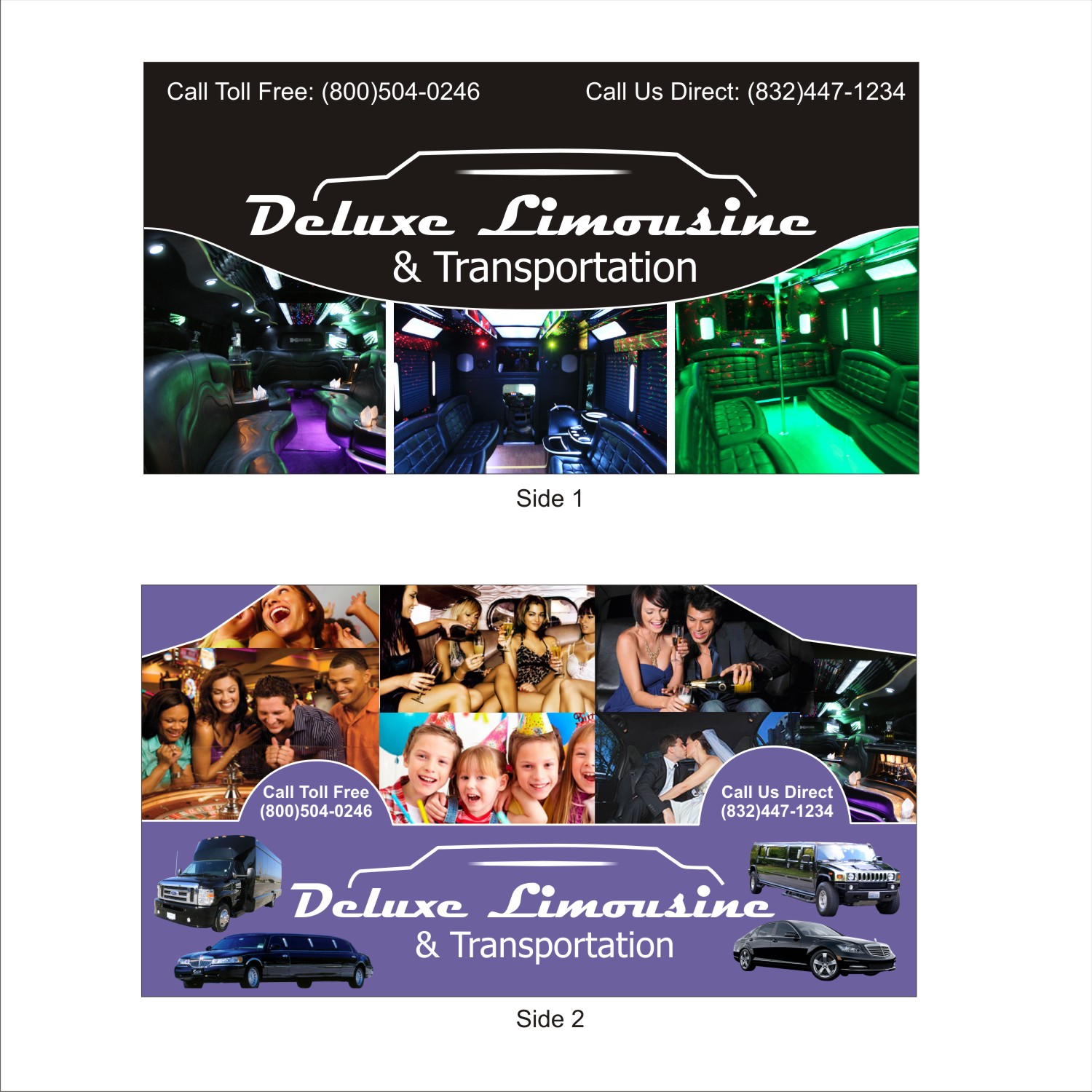 Business Card Design by Udaysim Group for 5 Diamond Transportation & Limo | Design #9588431