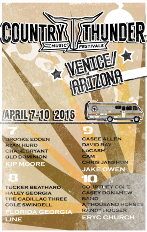 Country Thunder Music Festivals Poster | Poster Design by smiledim24