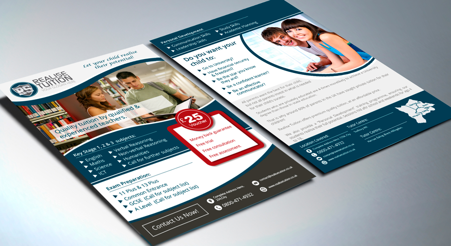 Design de Flyer par Nightmist pour Realise Tuition | Design #9410895