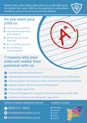 Flyer Design by Nightmist for Realise Tuition | Design: #9541665