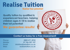 Flyer Design by SHIFT Creative for Realise Tuition | Design: #9431476