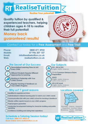 Flyer Design by SHIFT Creative for Realise Tuition | Design: #9497495