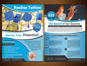 Flyer Design by creative.bugs for Realise Tuition | Design: #9441781
