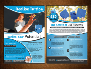 Flyer Design by creative.bugs for Realise Tuition | Design: #9477580