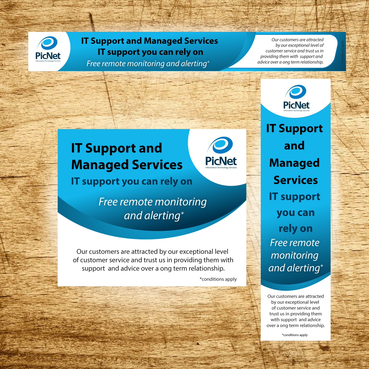 Banner Ad Design by GMWIRE for PicNet Pty Ltd | Design #9461053