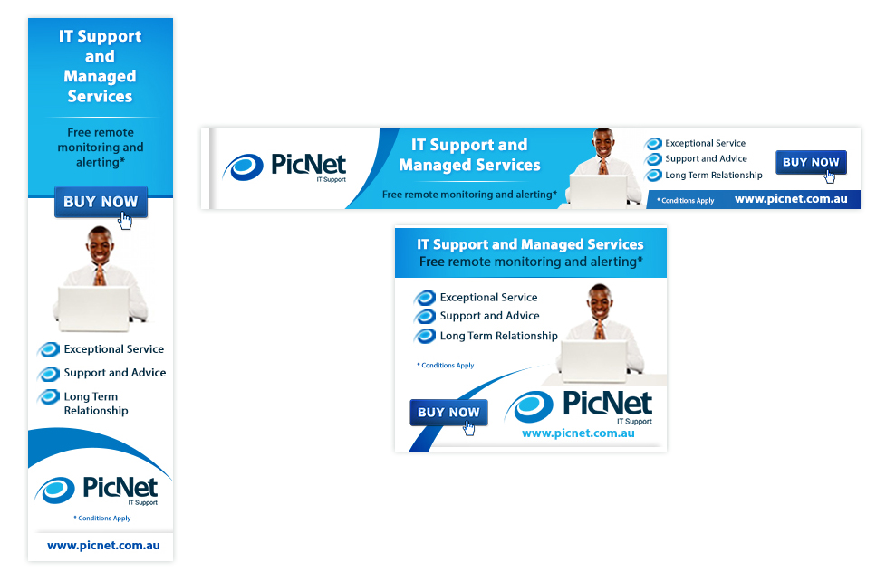 Banner Ad Design by creationz2011 for PicNet Pty Ltd | Design #9463785