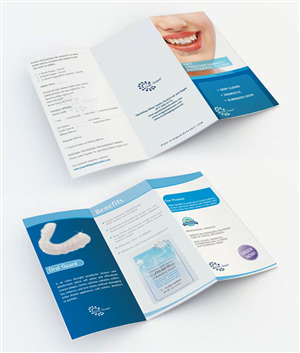 Brochure Design Project: Creative and Bold design for a professional denal appliance cleaner | Brochure Design by Soluciones Creativas