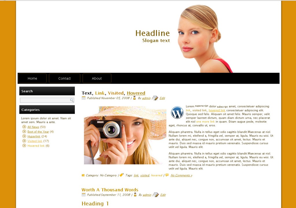 Wordpress Design by tarek_cs for this project | Design #2081696
