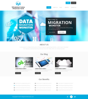 Web Design by Ahmed @li for Migration Monster | Design #9443619