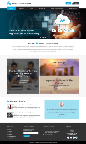 Diseño Web por Sbss para Migration Monster | Diseño: #9453453