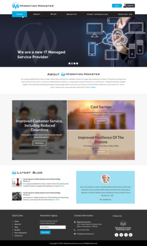 Diseño Web por Sbss para Migration Monster | Diseño: #9453456