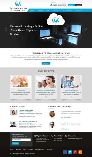 Diseño Web por Sbss para Migration Monster | Diseño: #9453459