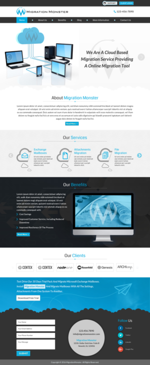 Diseño Web por Sbss para Migration Monster | Diseño: #9455943