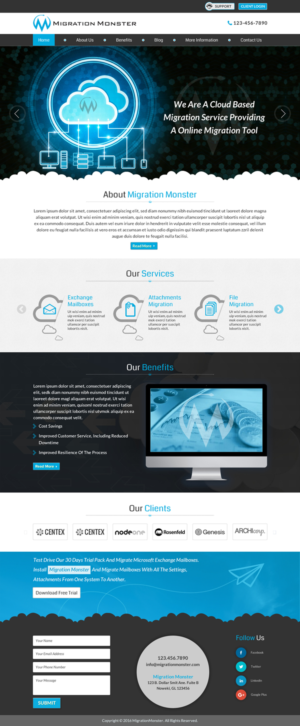 Diseño Web por Sbss para Migration Monster | Diseño: #9455944