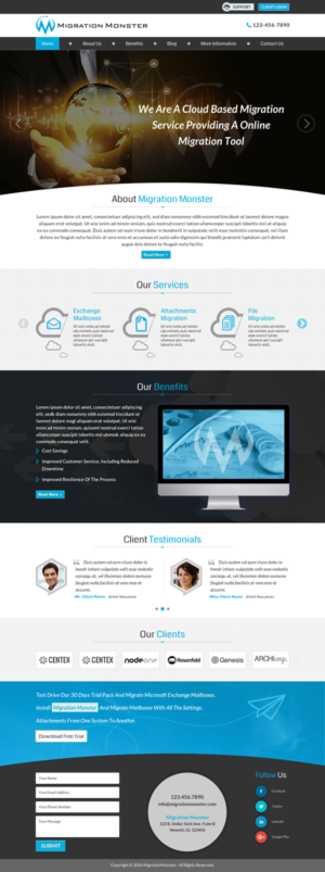 Diseño Web por Sbss para Migration Monster | Diseño: #9455945