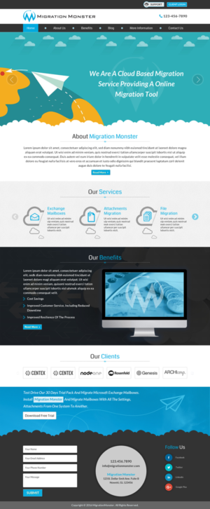 Diseño Web por Sbss para Migration Monster | Diseño: #9455946