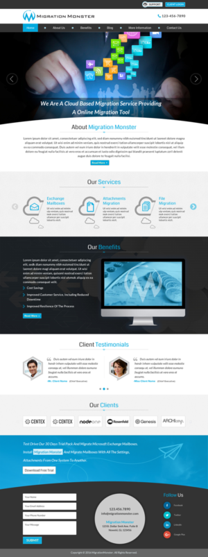 Diseño Web por Sbss para Migration Monster | Diseño: #9455947