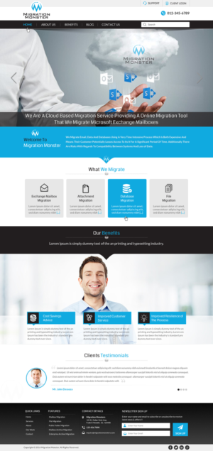 Diseño Web por Sbss para Migration Monster | Diseño: #9498092