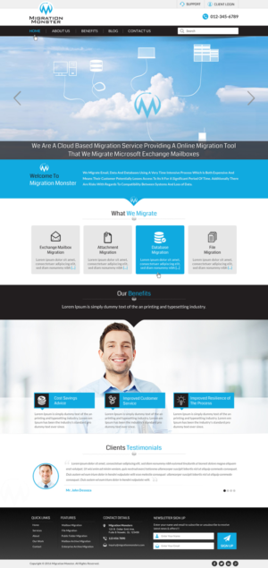 Diseño Web por Sbss para Migration Monster | Diseño: #9498093