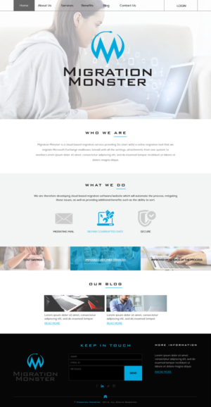 Diseño Web por rightway para Migration Monster | Diseño: #9496773
