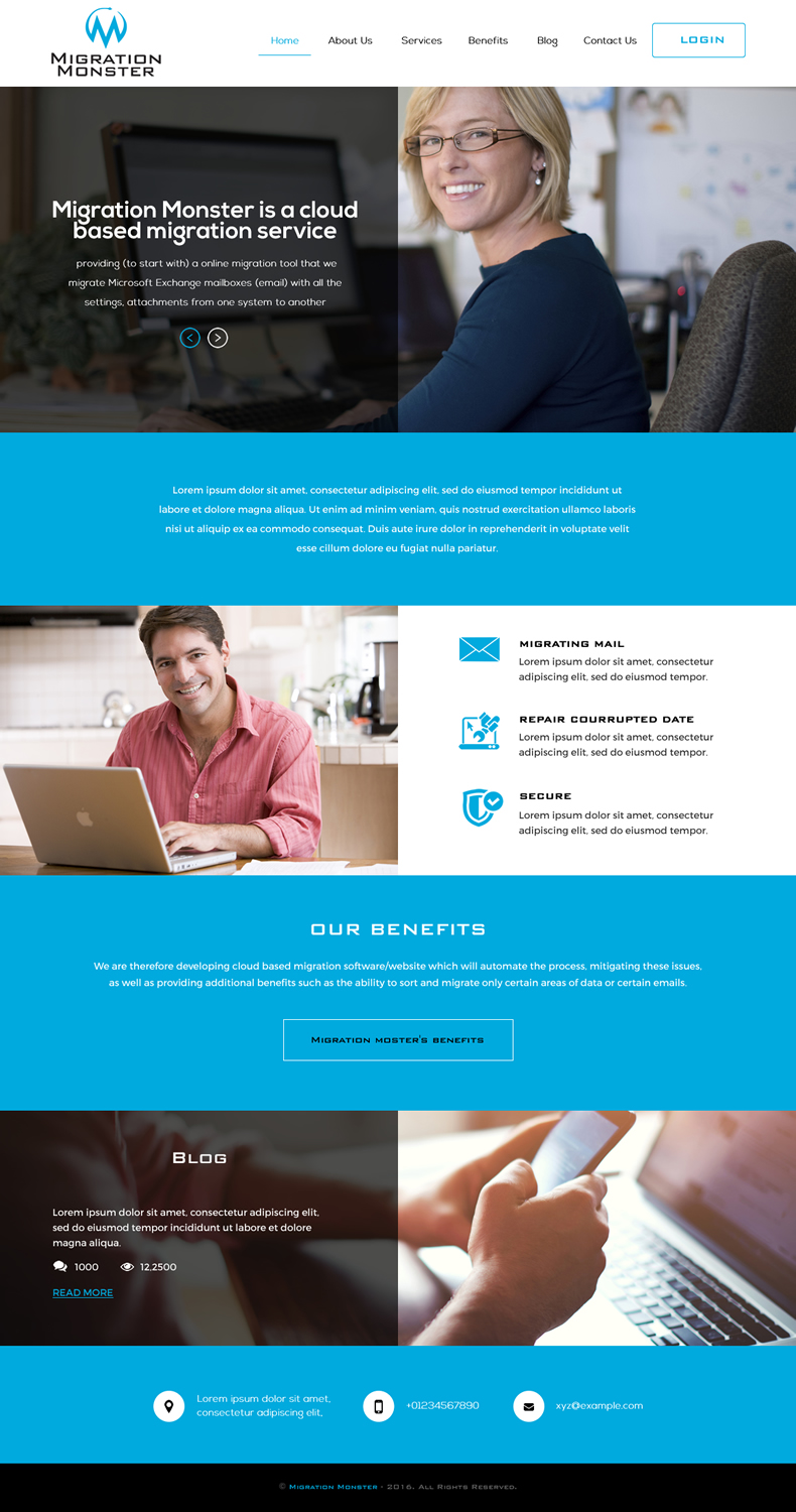 Web Design by rightway for Migration Monster | Design #9496776