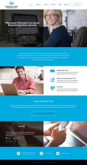 Diseño Web por rightway para Migration Monster | Diseño: #9496776