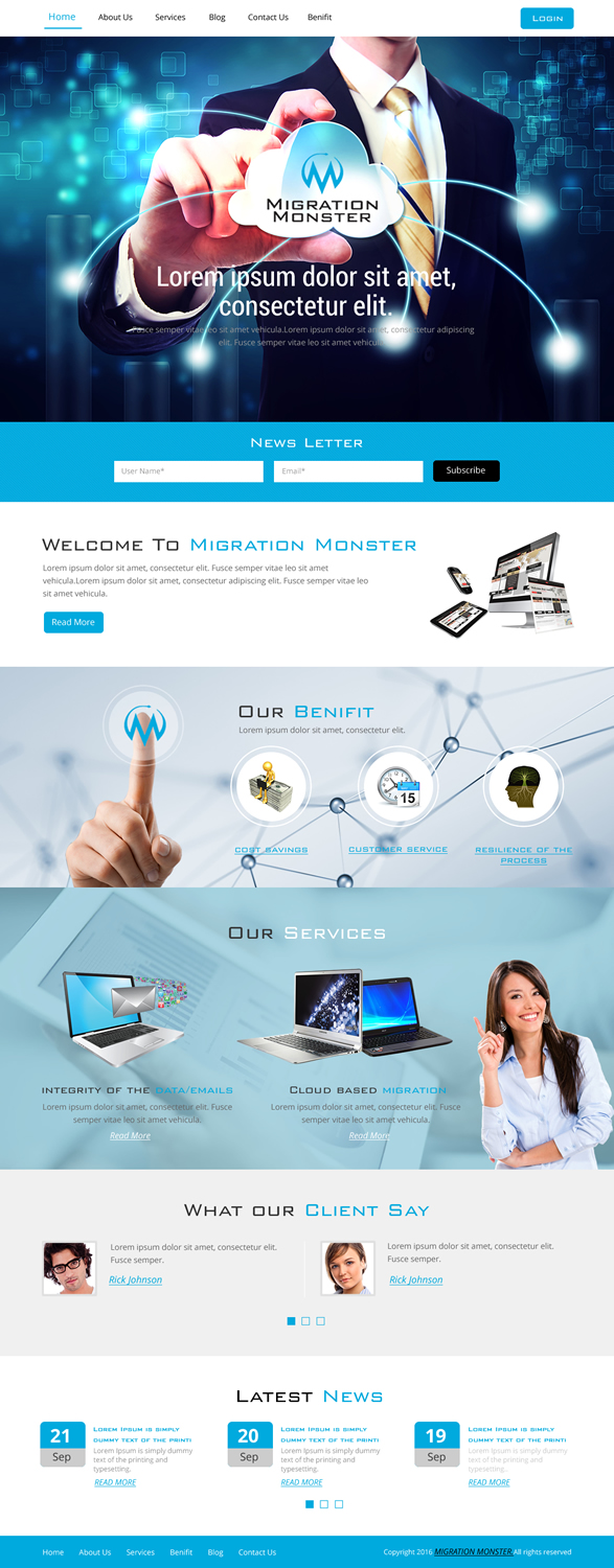 Web Design by rightway for Migration Monster | Design #9496806