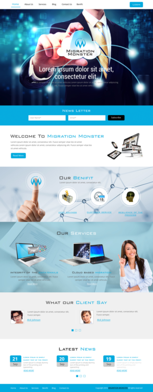 Diseño Web por rightway para Migration Monster | Diseño: #9496806