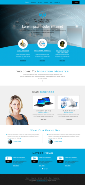 Diseño Web por rightway para Migration Monster | Diseño: #9496811