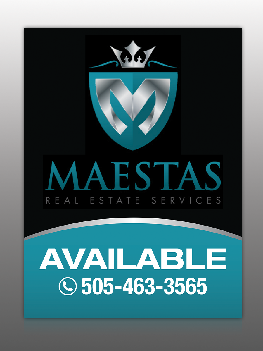 Signage Design by Mon01 for Maestas Real Estate Services  | Design #9430987