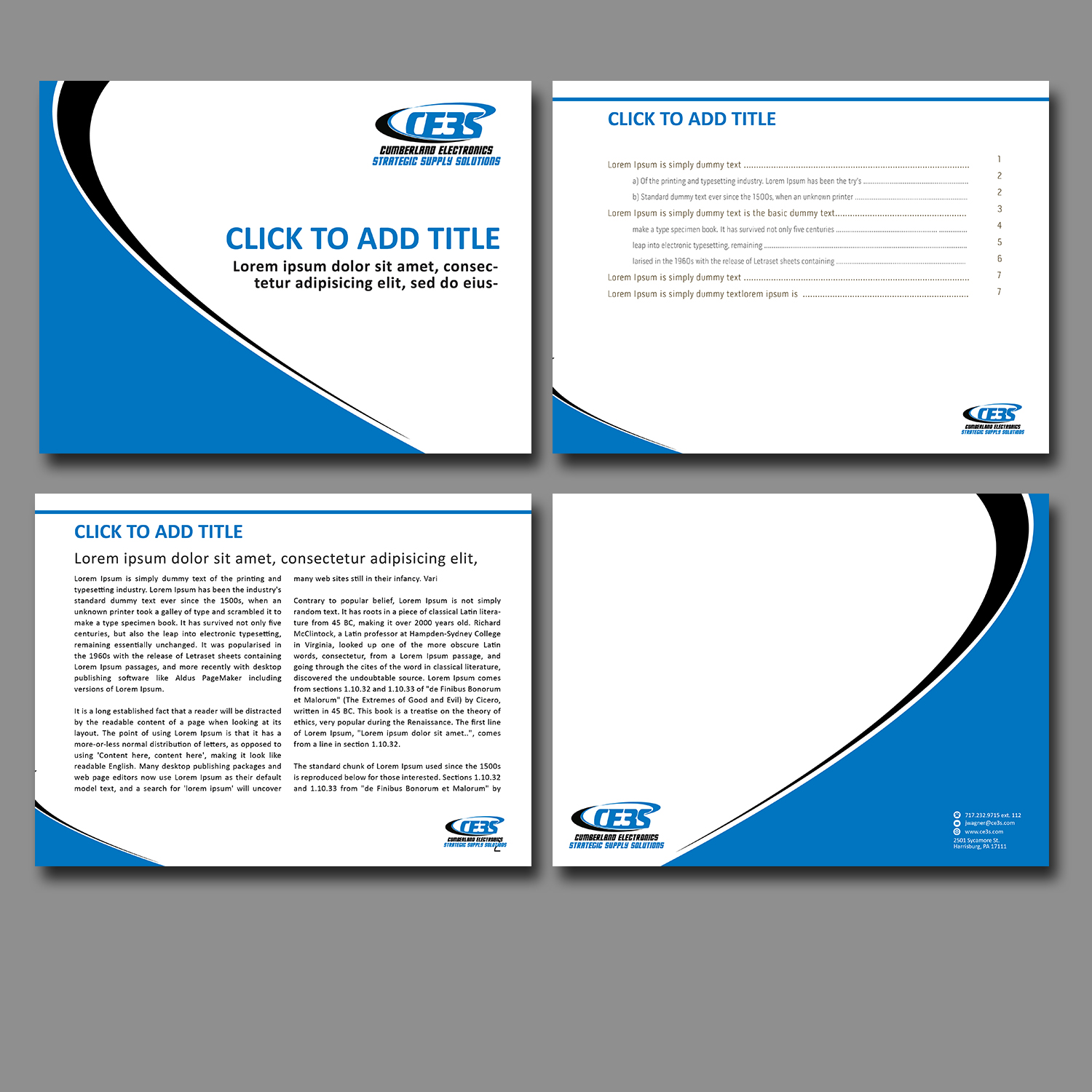 Diseño de PowerPoint por kousik para Cumberland Electronics | Diseño #9427280
