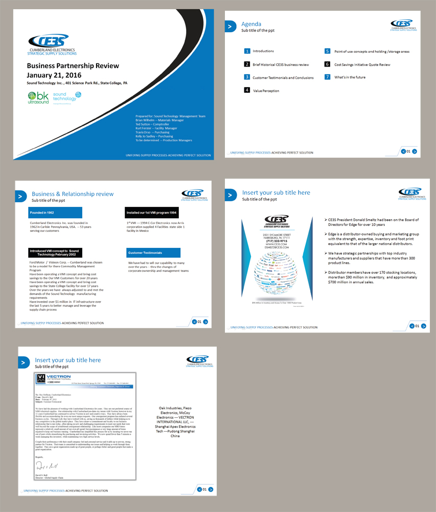 PowerPoint Design by rkailas for Cumberland Electronics | Design #9425451