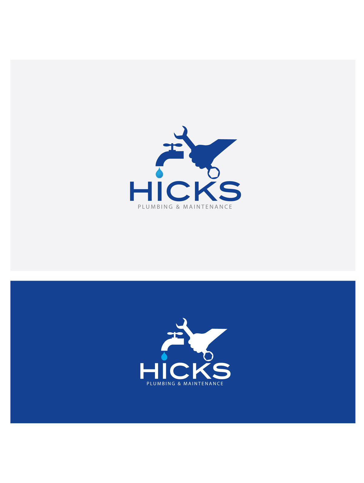 Logo-Design von CanDoDesign für Hicks plumbing and maintenance  | Design #9422441