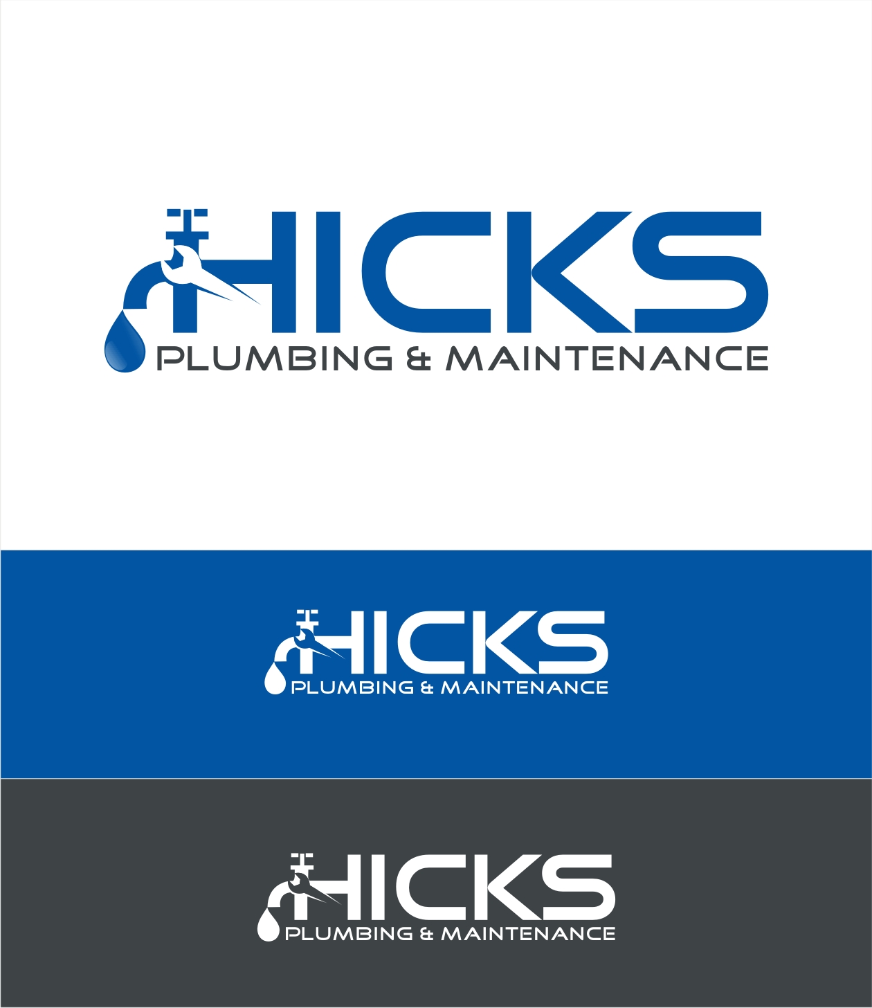 Design de Logo par creative.bugs pour Hicks plumbing and maintenance  | Design #9424468