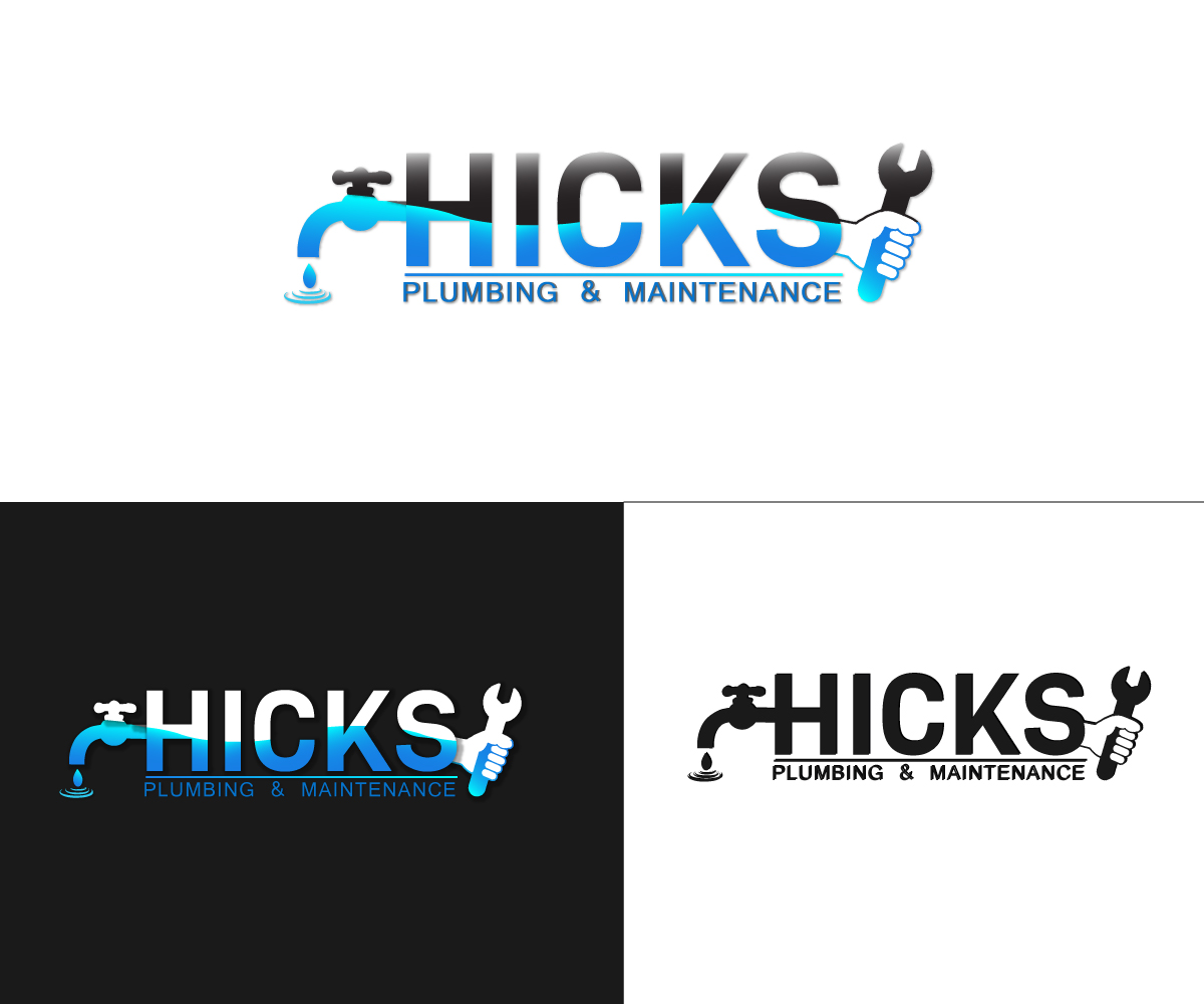 Logo Design by kerenrogel for Hicks plumbing and maintenance  | Design #9427612