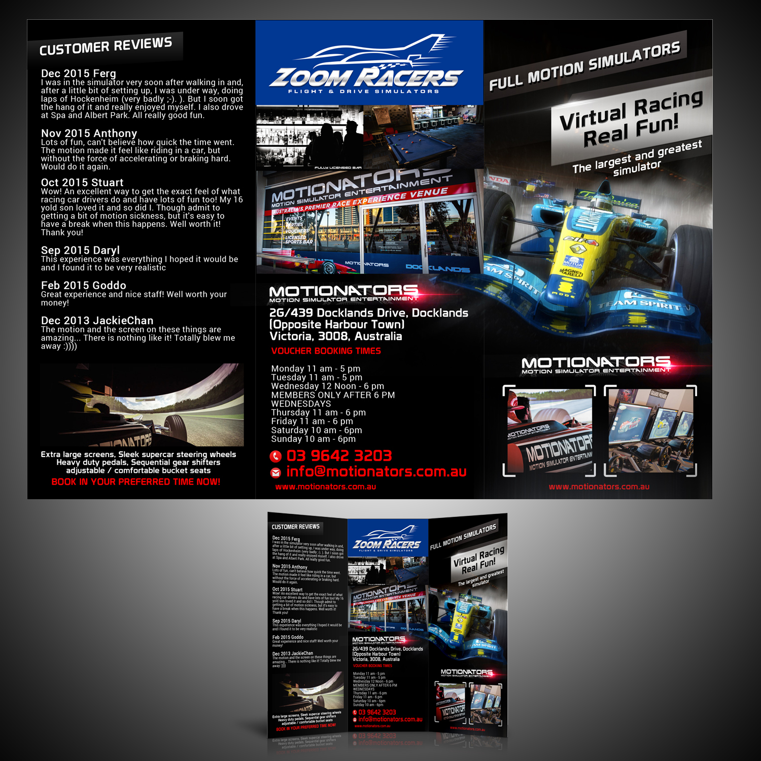 Design de Flyer par warga creative pour F1 EXPERIENCE PTY LTD | Design #9455147