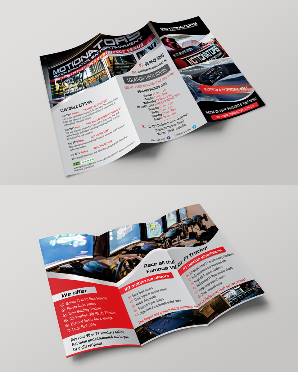 Flyer Design by ecorokerz for F1 EXPERIENCE PTY LTD | Design #9549296