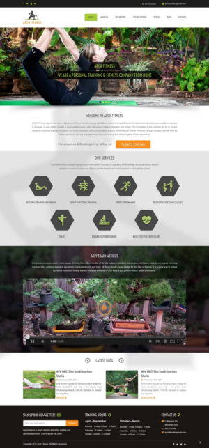 Diseño Web por pb para Arch Fitness & Health | Diseño: #9467095