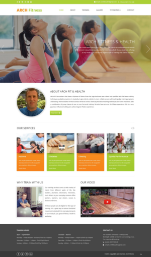 Diseño Web por pb para Arch Fitness & Health | Diseño: #9480729