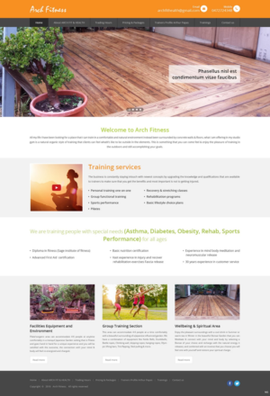 Diseño Web por pb para Arch Fitness & Health | Diseño: #9480738