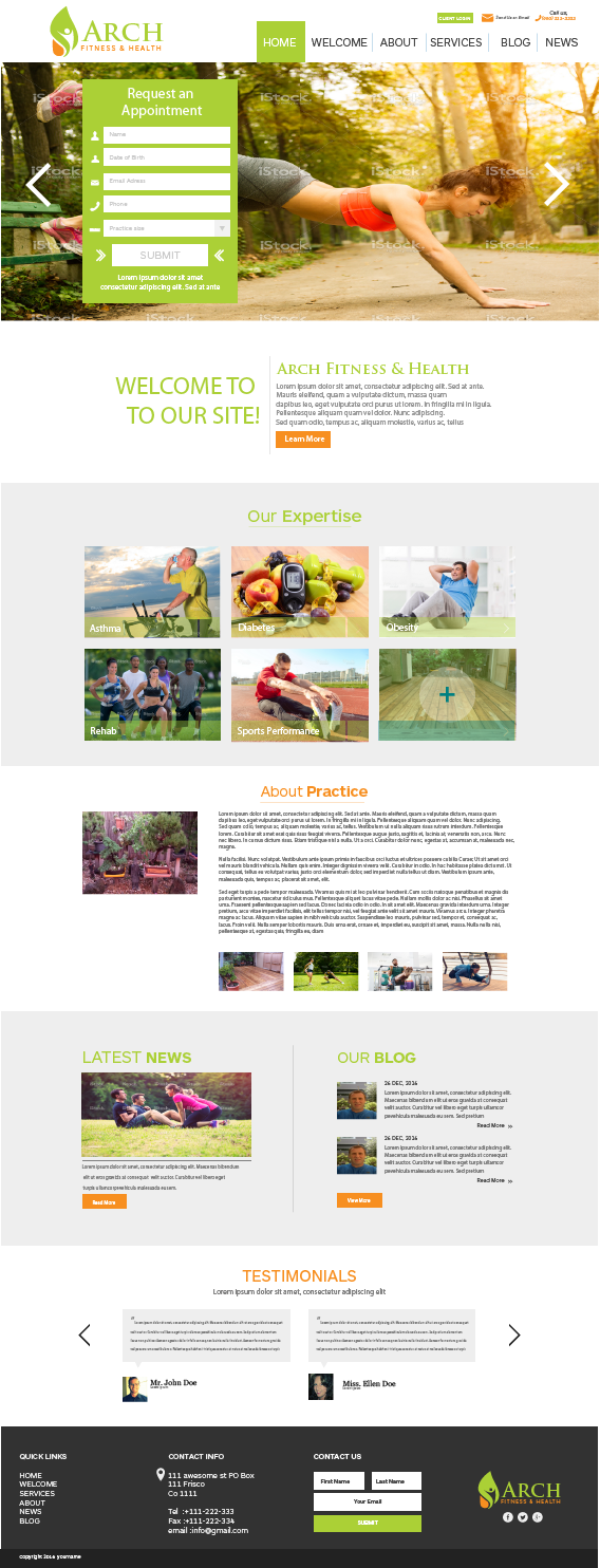 Diseño Web por Riatsuki para Arch Fitness & Health | Diseño: #9439089