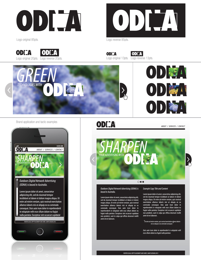 Logo Design by Sara's Designs for ODNA | Design #2067028